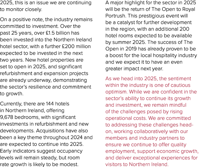 2025, this is an issue we are continuing to monitor closely. On a positive note, the industry remains committed to in...