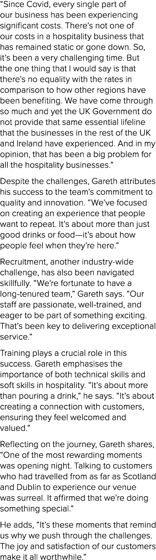 “Since Covid, every single part of our business has been experiencing significant costs. There’s not one of our costs...