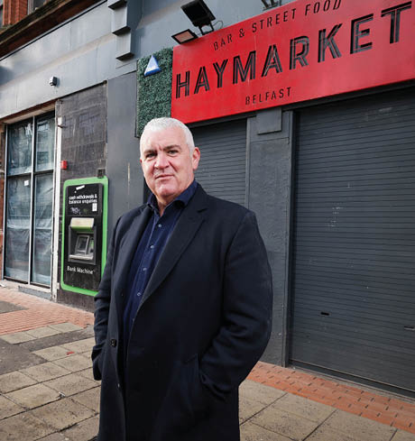 Belfast’s newest hospitality venue, The Stock Exchange, officially opens next week, completing an additional phase in Haymarket Belfast’s £3 million hospitality investment and sympathetic restoration of a historic landmark building on the city’s iconic Royal Avenue. Pictured, from left, James Joyce, Director of Operations, and owner Gareth Murphy.