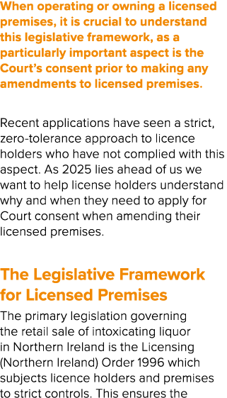 When operating or owning a licensed premises, it is crucial to understand this legislative framework, as a particular...