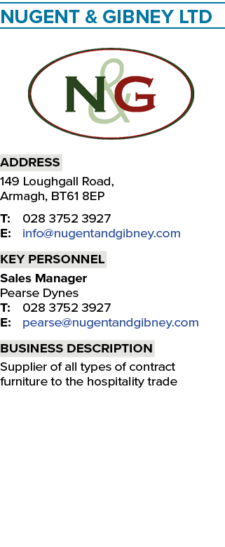 Nugent & Gibney Ltd ￼ Address 149 Loughgall Road, Armagh, BT61 8EP T: 028 3752 3927 E: info@nugentandgibney.com Key p...