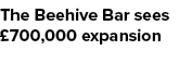 The Beehive Bar sees £700,000 expansion