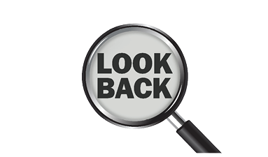 Looking back at the year 2024 concept. Best of the year, highlights, review, performance, evaluation of 2024. Office desk background.