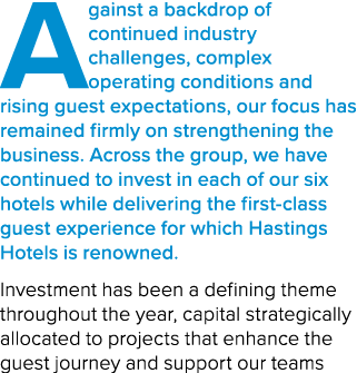 Against a backdrop of continued industry challenges, complex operating conditions and rising guest expectations, our ...