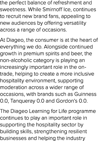 the perfect balance of refreshment and sweetness. While Smirnoff Ice, continues to recruit new brand fans, appealing ...