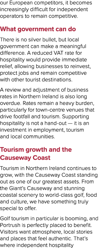 our European competitors, it becomes increasingly difficult for independent operators to remain competitive. What gov...