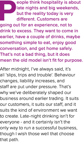 People think hospitality is about late nights and big weekends, but the reality today is very different. Customers ar...