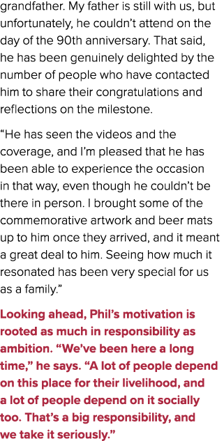 grandfather. My father is still with us, but unfortunately, he couldn’t attend on the day of the 90th anniversary. Th...