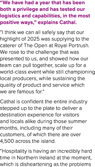 “We have had a year that has been both a privilege and has tested our logistics and capabilities, in the most positiv...