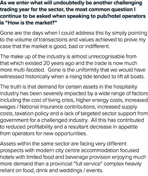 As we enter what will undoubtedly be another challenging trading year for the sector, the most common question I cont...