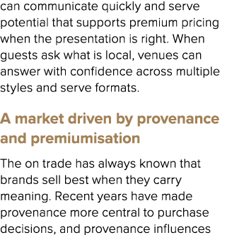 can communicate quickly and serve potential that supports premium pricing when the presentation is right. When guests...