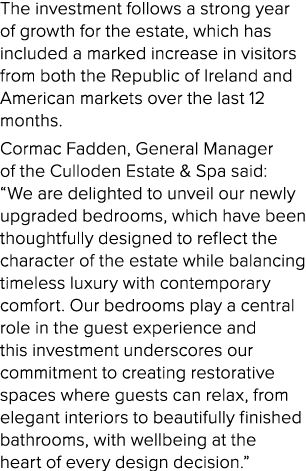 The investment follows a strong year of growth for the estate, which has included a marked increase in visitors from ...