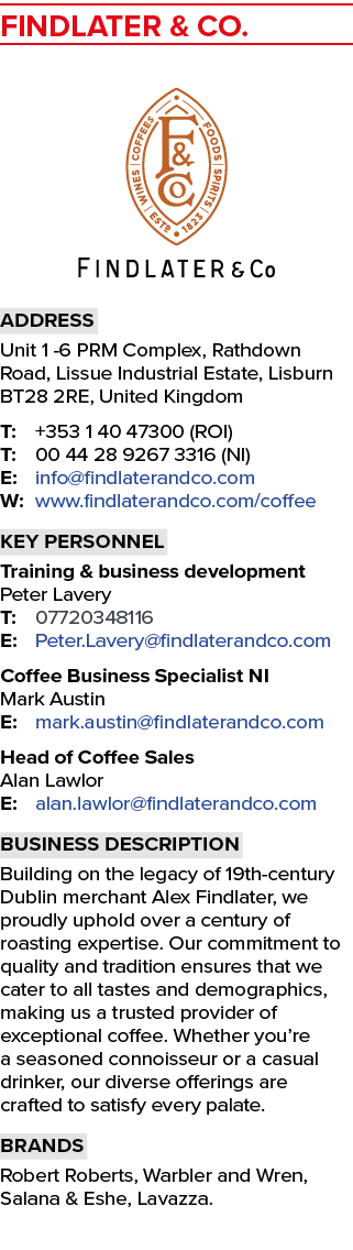 Findlater & Co. ￼ Address Unit 1 6 PRM Complex, Rathdown Road, Lissue Industrial Estate, Lisburn BT28 2RE, United Kin...