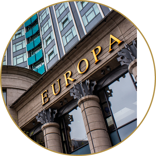 Belfast, Northern Ireland - April 25, 2011: The Europa Hotel is famously known as europe's most bombed Hotel, it was damaged 33 times by IRA bombs between 1970 and 1994.