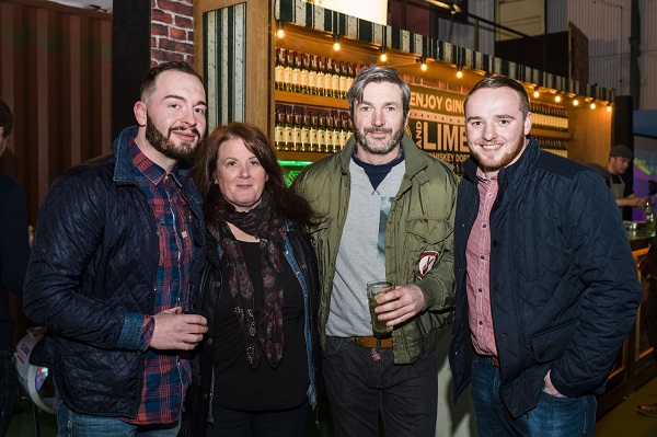 Willard D’Barber, McConnville’s, Portadown and Grainne McCaffrey and Myles Scullion of the Seago Hotel Portadown were guests at the Barrelman event.