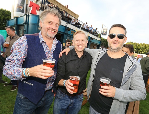 Enjoying the hospitality in the quirky ‘Vital Bar’ as Tennent’s Vital rocked Belfast with record crowds and two days of mega music are Michael Stewart, Brian Townley and Colm Oates from Garrick Bar and Madison’s. The pop-up pub and adjoining Magners Flavours Garden provided a surprise pop up at the uber cool festival: a perfect chill out area for Tennent’s guests to relax with a chilled Tennent’s.