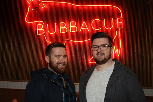 Ian Megrath and Caelan Bradley are pictured at the new reinvented Bubbacue, the UK’s & Ireland's first fast-casual barbecue restaurant.