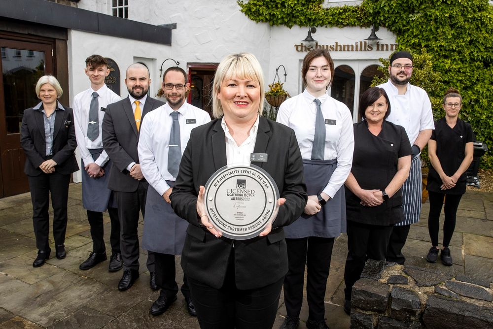 Bushmills Inn thrilled to win LCN Outstanding Service gong