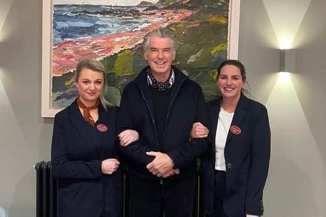 Bond star Brosnan Dines Another Day at Salthouse Hotel