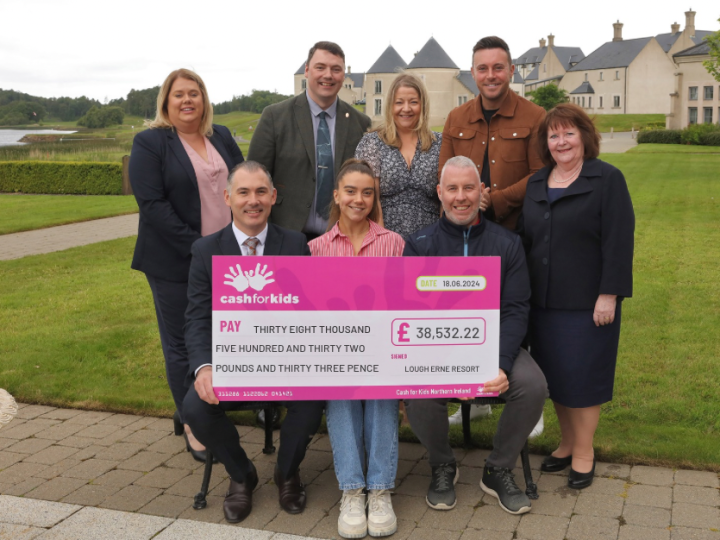 Lough Erne Resort and Cash for Kids NI raise £38,000 to tackle holiday hunger