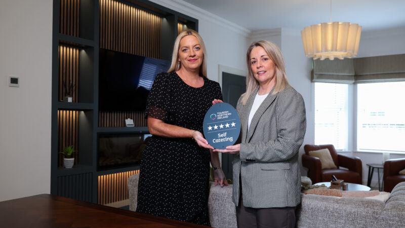 Renovated coastal home awarded five stars  in Tourism NI’s grading scheme