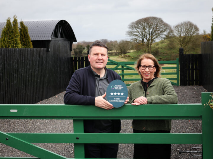 ‘Magical’ lodges overlooking Fairy Hill awarded four stars by Tourism NI