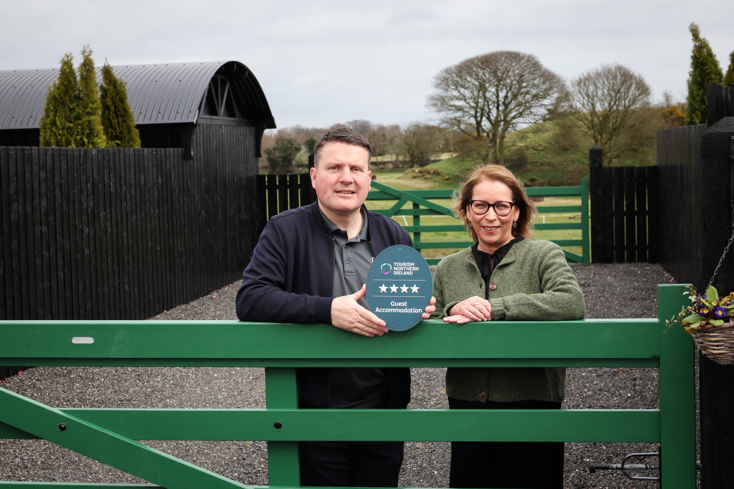 ‘Magical’ lodges overlooking Fairy Hill awarded four stars by Tourism NI