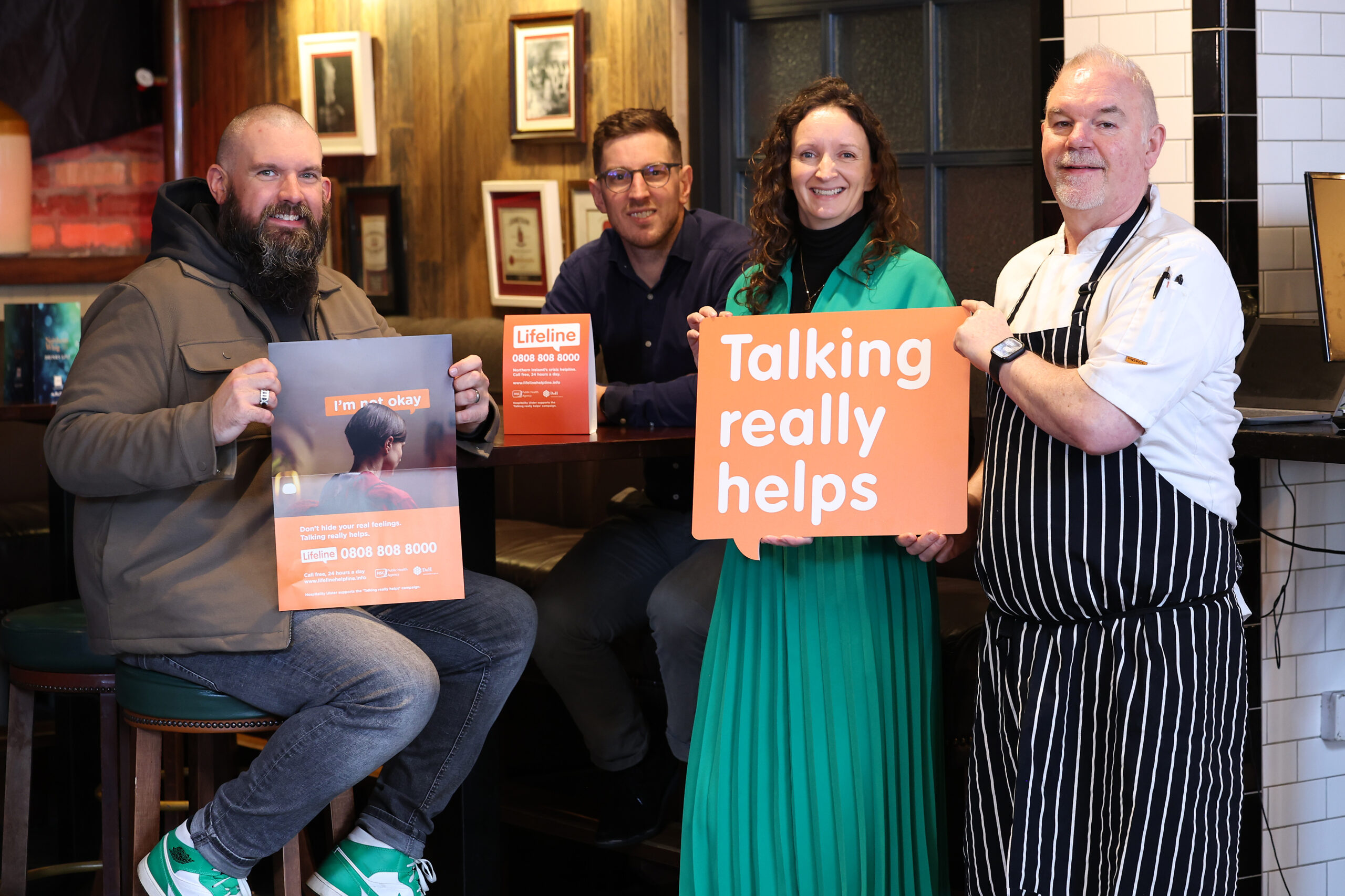 Hospitality Ulster supports ‘Talking Really Helps’ mental health campaign