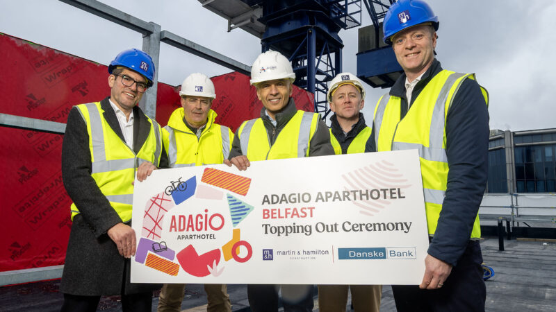 Topping Out Ceremony Marks Milestone for £25m Adagio Aparthotel Development in Belfast