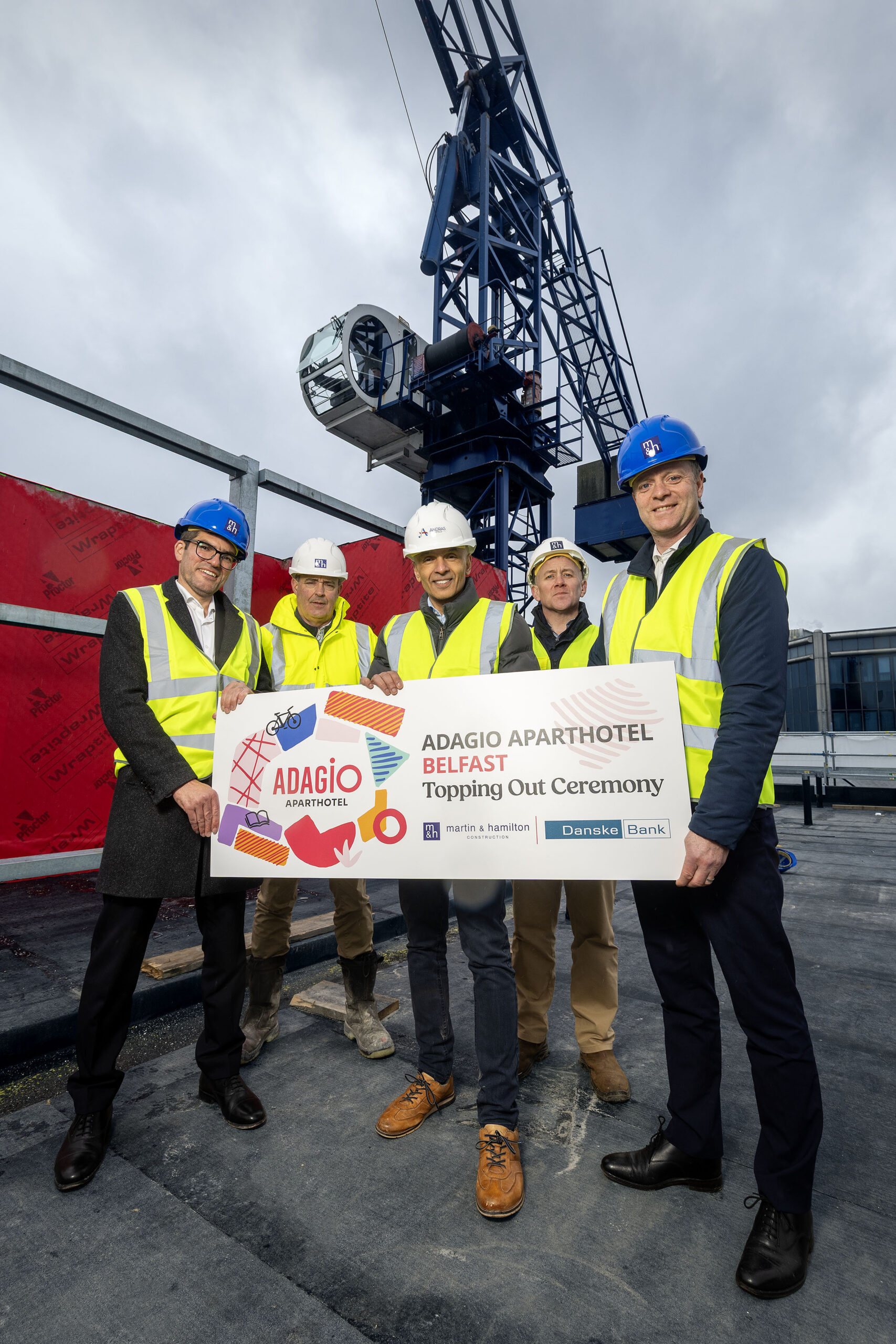 Topping Out Ceremony Marks Milestone for £25m Adagio Aparthotel Development in Belfast