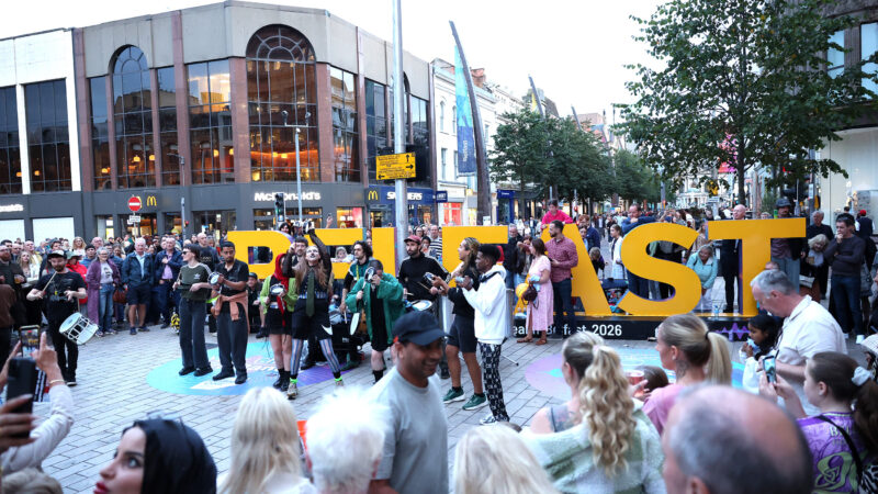 Over 1.6 million people recorded by Belfast One BID footfall cameras during Fleadh