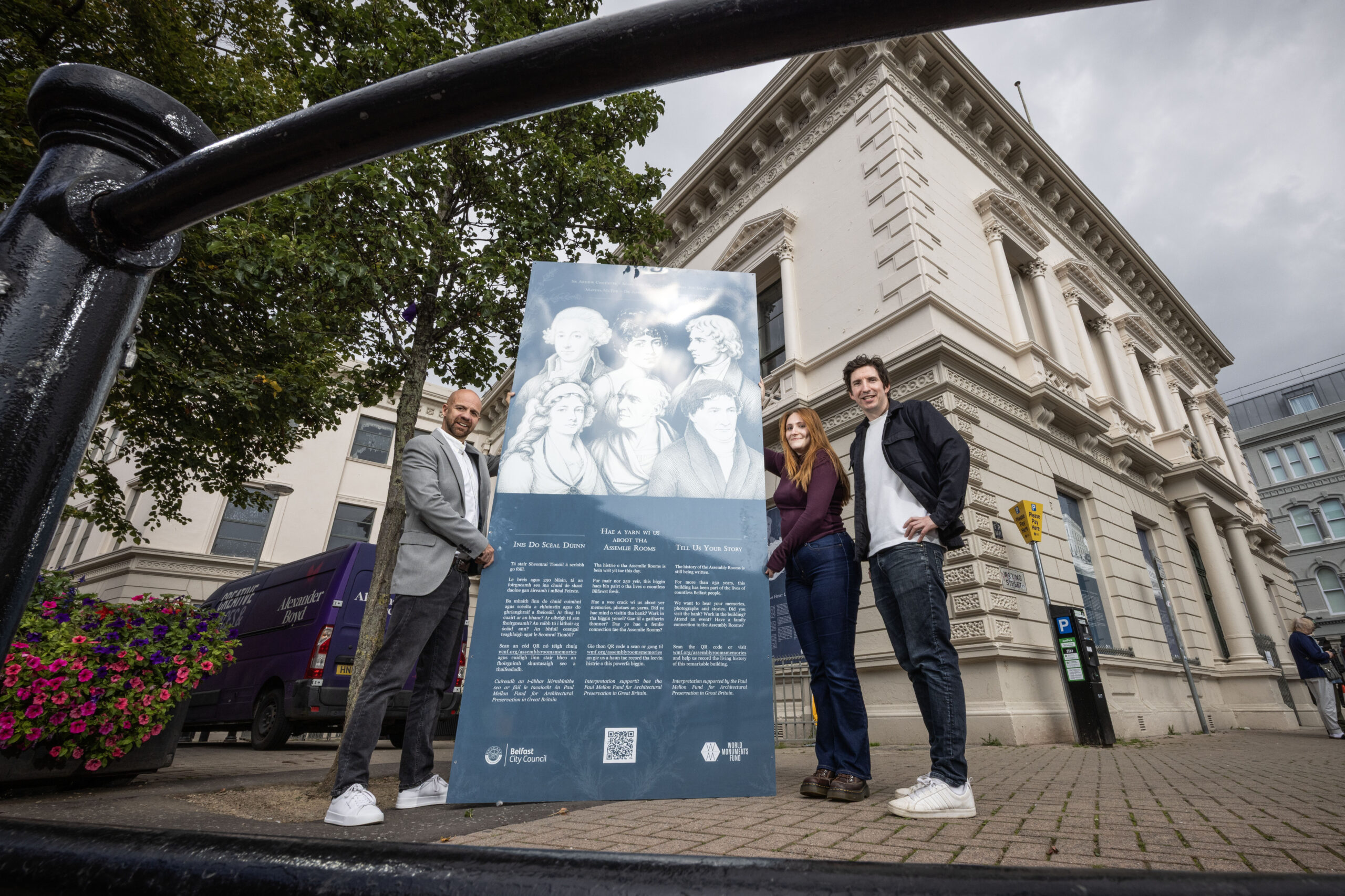 New exterior interpretation at the Assembly Rooms