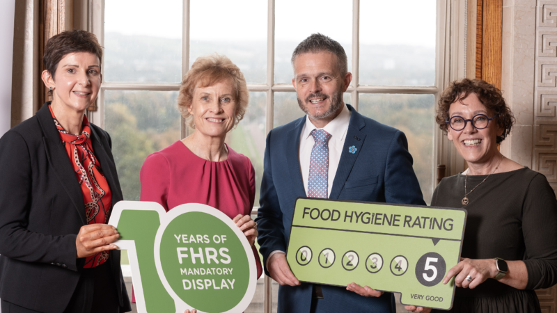 The Food Standards Agency (FSA) marks ten years of mandatory Food Hygiene Rating display